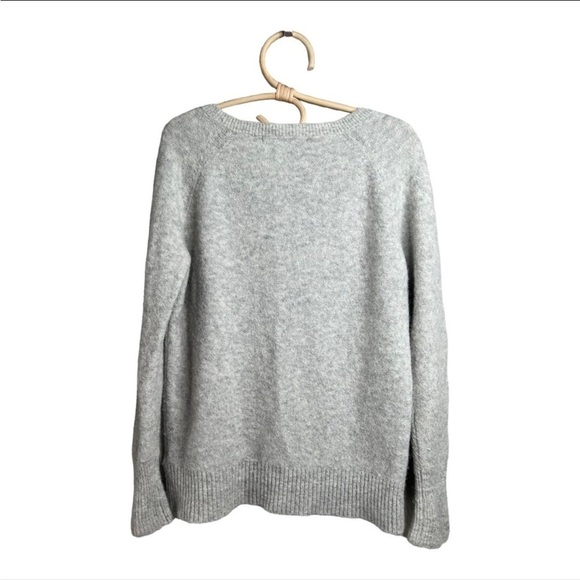 2 Anthro Knitted & Knotted Grey Wool Alpacas Sweaters Cable Knit Crochet Size XS - Picture 5 of 16